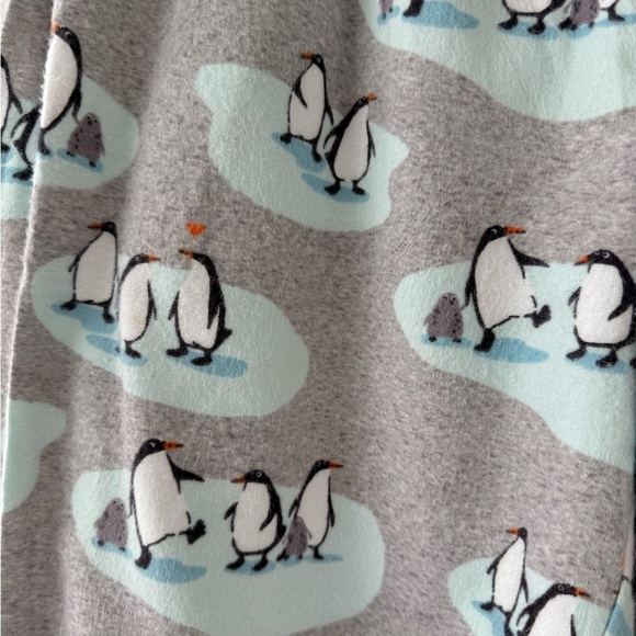 Munki Munki Fleece Pajama Set Penguin Print Bamboo Cotton Blend Size Small - Picture 7 of 16